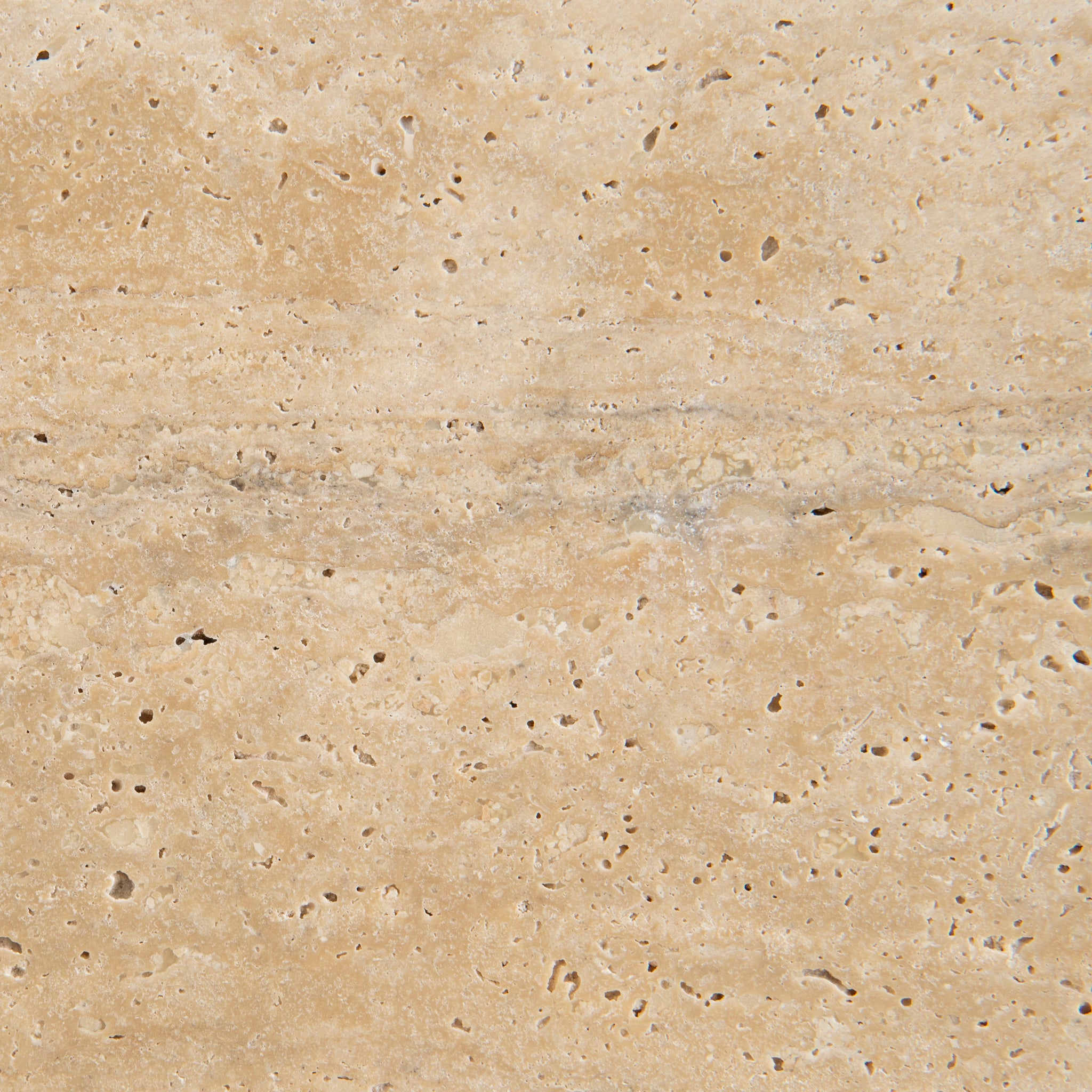 Kalin 90cm Round Travertine Coffee Table - Natural Coffee Table Nicki-Core   