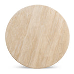 Kalin 90cm Round Travertine Coffee Table - Natural Coffee Table Nicki-Core   
