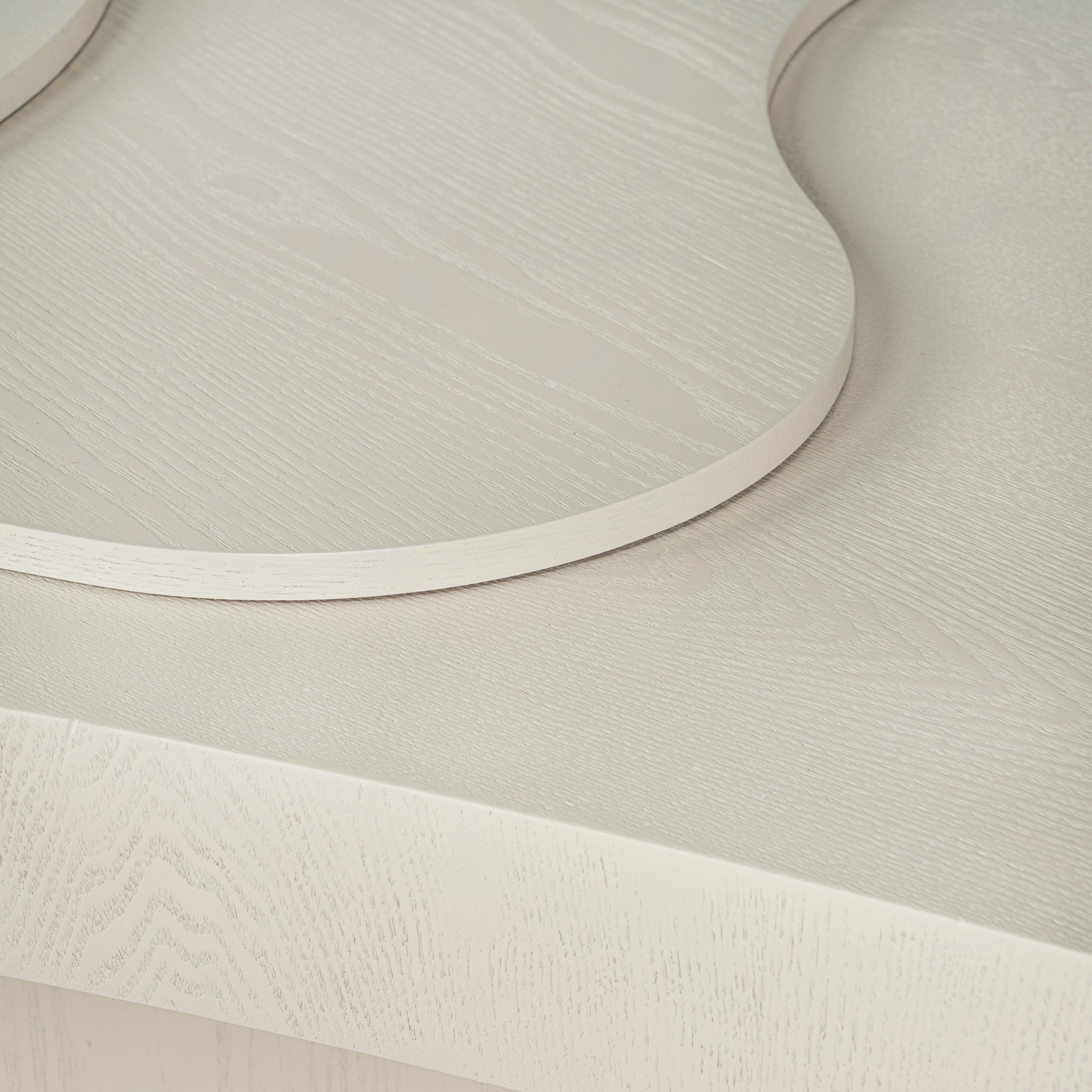 Ex Display - Nuvia 1.33m Coffee Table - Ivory Oat Coffee Table Dwood-Core