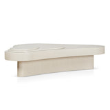 Ex Display - Nuvia 1.33m Coffee Table - Ivory Oat Coffee Table Dwood-Core
