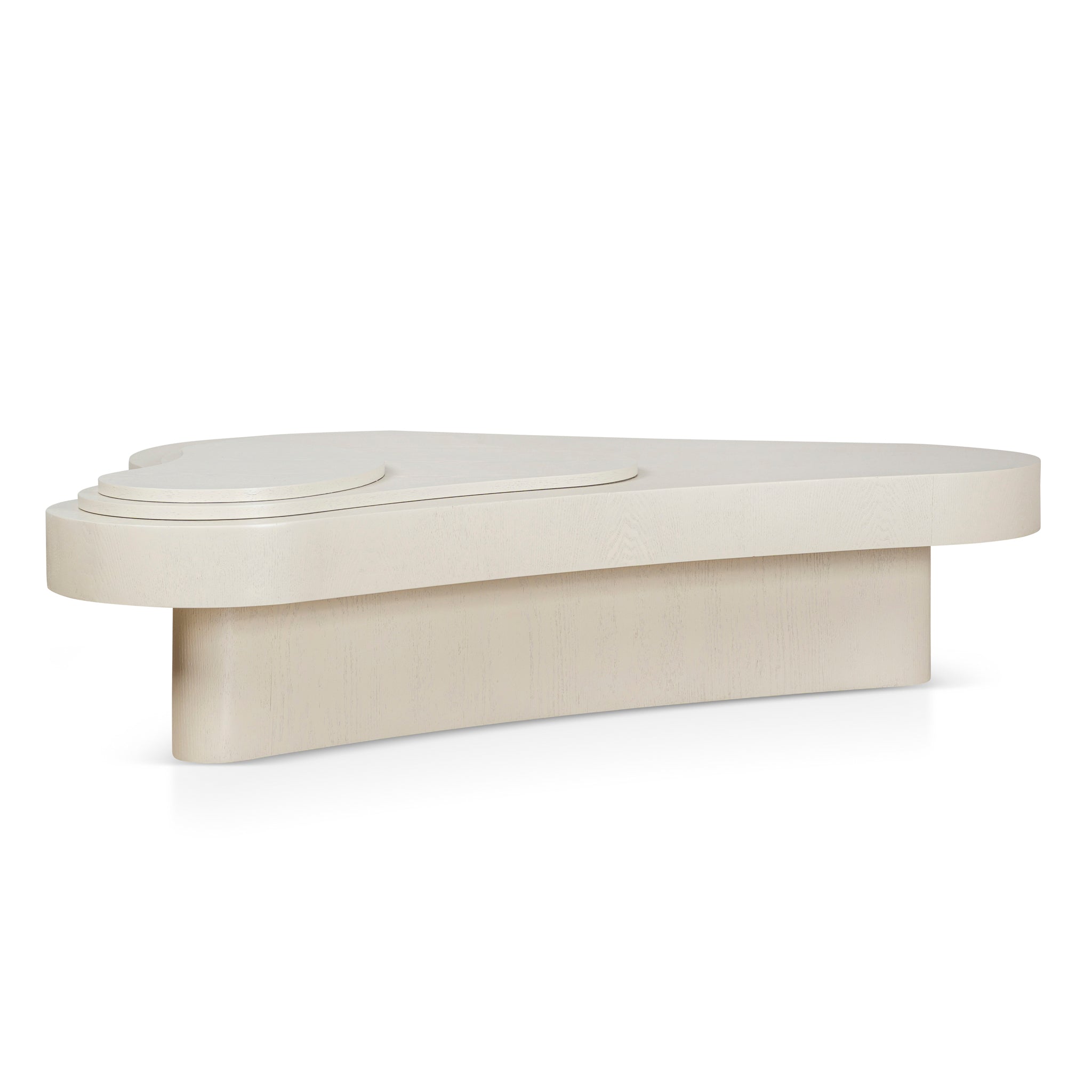 Ex Display - Nuvia 1.33m Coffee Table - Ivory Oat Coffee Table Dwood-Core