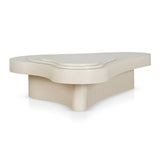 Ex Display - Nuvia 1.33m Coffee Table - Ivory Oat Coffee Table Dwood-Core