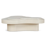 Ex Display - Nuvia 1.33m Coffee Table - Ivory Oat Coffee Table Dwood-Core