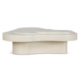 Ex Display - Nuvia 1.33m Coffee Table - Ivory Oat Coffee Table Dwood-Core