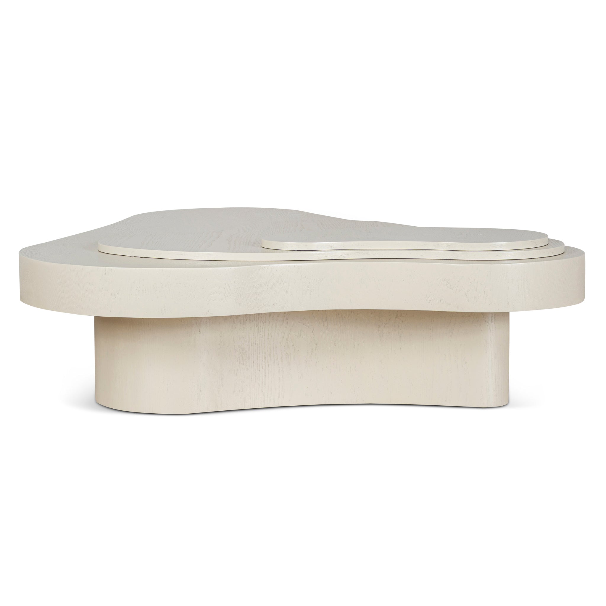 Ex Display - Nuvia 1.33m Coffee Table - Ivory Oat Coffee Table Dwood-Core