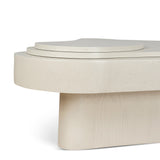 Ex Display - Nuvia 1.33m Coffee Table - Ivory Oat Coffee Table Dwood-Core