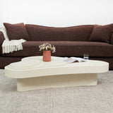 Ex Display - Nuvia 1.33m Coffee Table - Ivory Oat Coffee Table Dwood-Core
