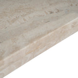 Zenlo 1.26m Travertine Coffee Table - Ivory Oat Coffee Table Dwood-Core