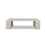 Zenlo 1.26m Travertine Coffee Table - Ivory Oat Coffee Table Dwood-Core