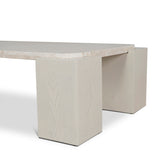 Zenlo 1.26m Travertine Coffee Table - Ivory Oat Coffee Table Dwood-Core