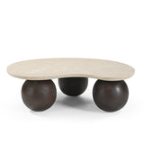 Orien 1.04m Marble Coffee Table - Walnut Coffee Table Rebhi-Core