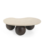 Orien 1.04m Marble Coffee Table - Walnut Coffee Table Rebhi-Core