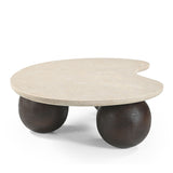 Orien 1.04m Marble Coffee Table - Walnut Coffee Table Rebhi-Core