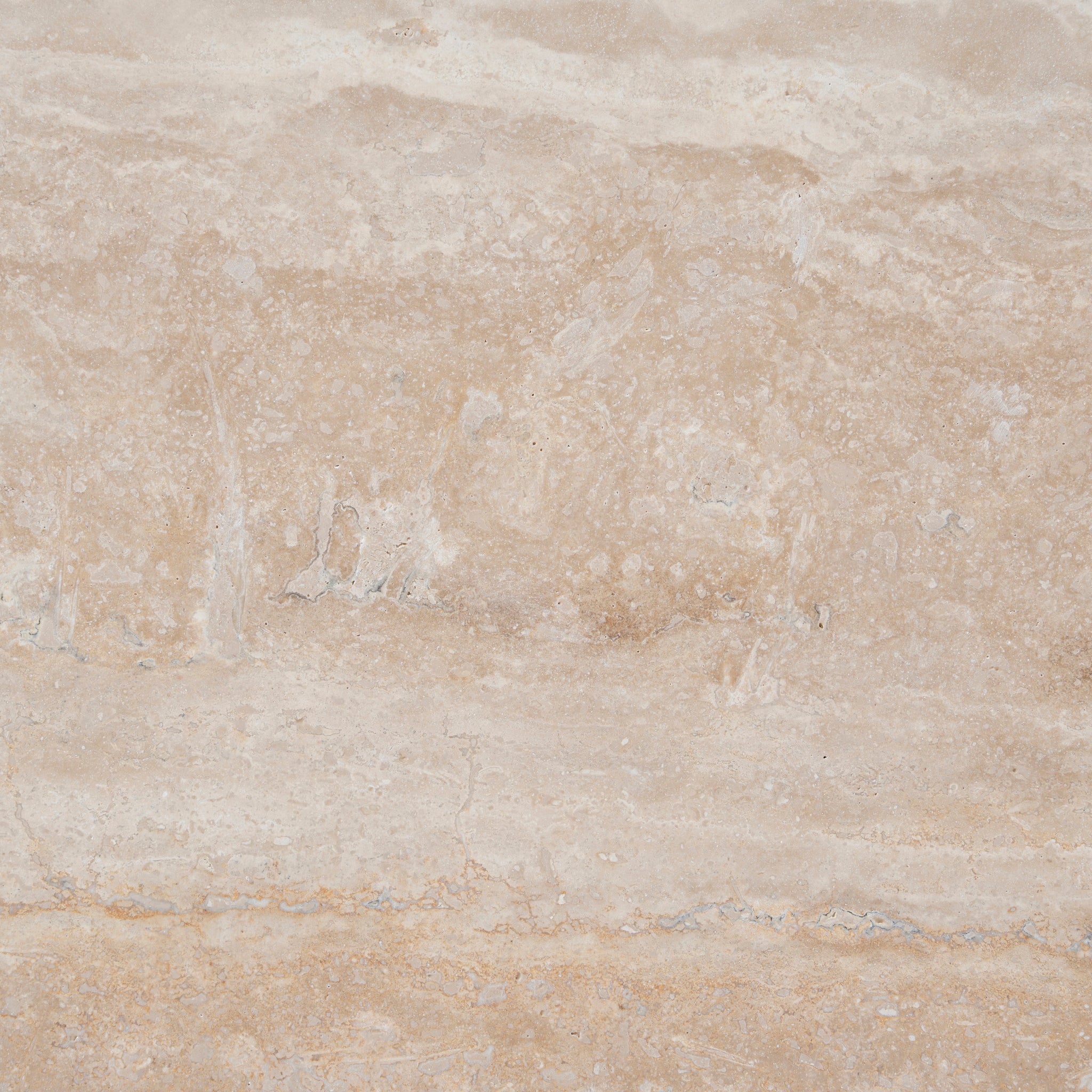 Ex Display - Larisa 100cm Travertine Coffee Table - Walnut Coffee Table Rebhi-Core