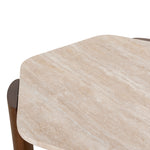 Ex Display - Larisa 100cm Travertine Coffee Table - Walnut Coffee Table Rebhi-Core