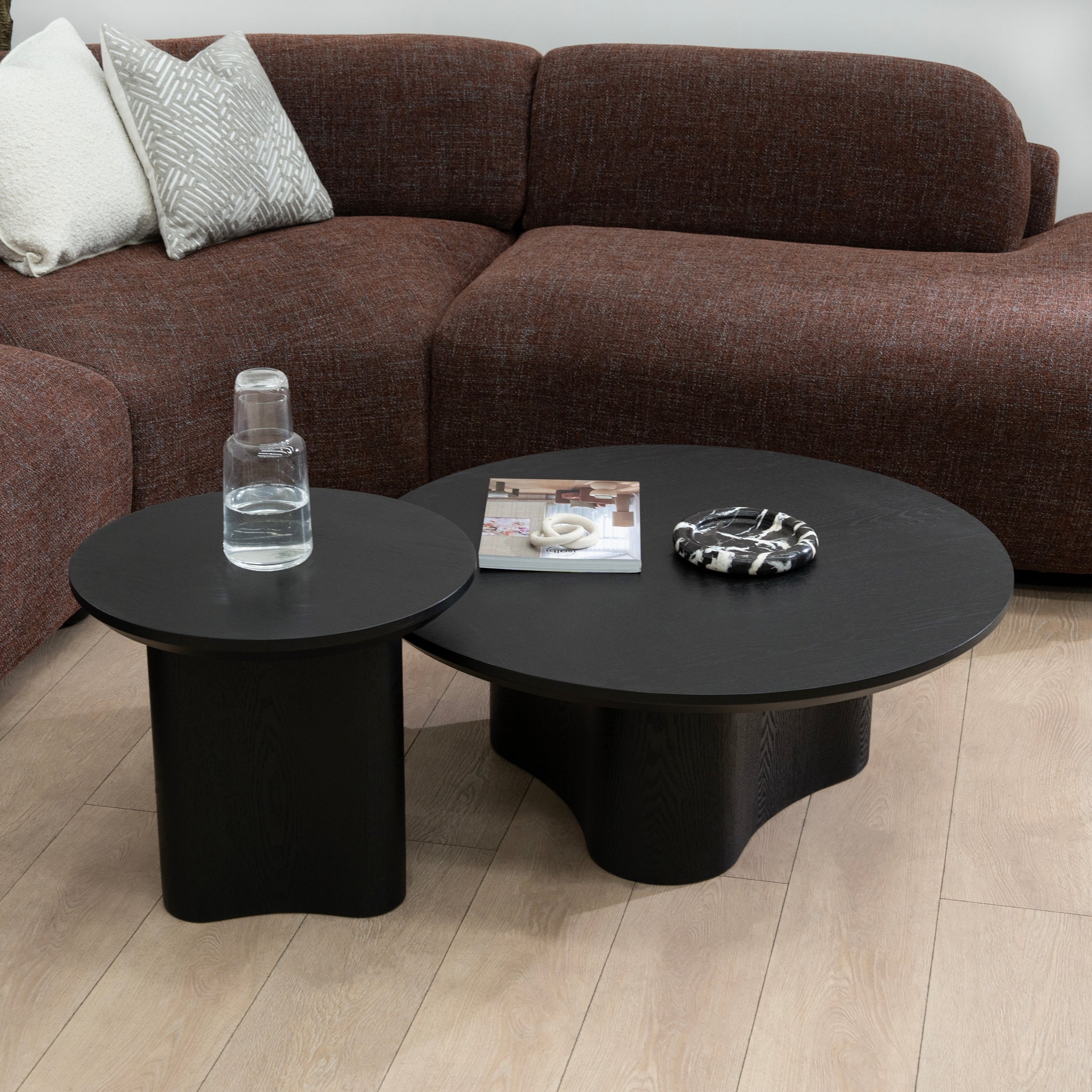 Valmora Nested Coffee Table - Full Black Coffee Table KD-Core
