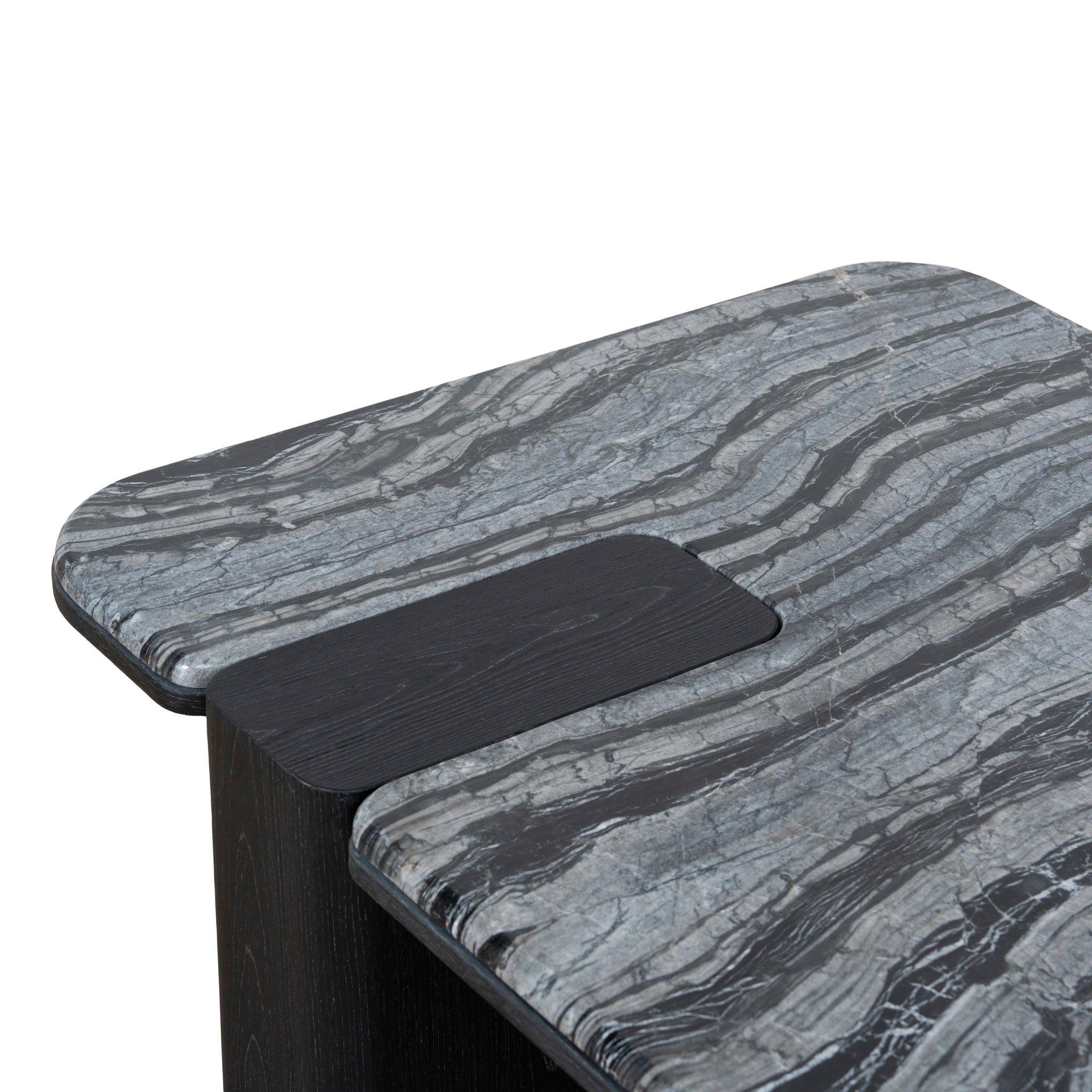 Velanova 1.2m Marble Coffee Table - Black Coffee Table Mika-Core