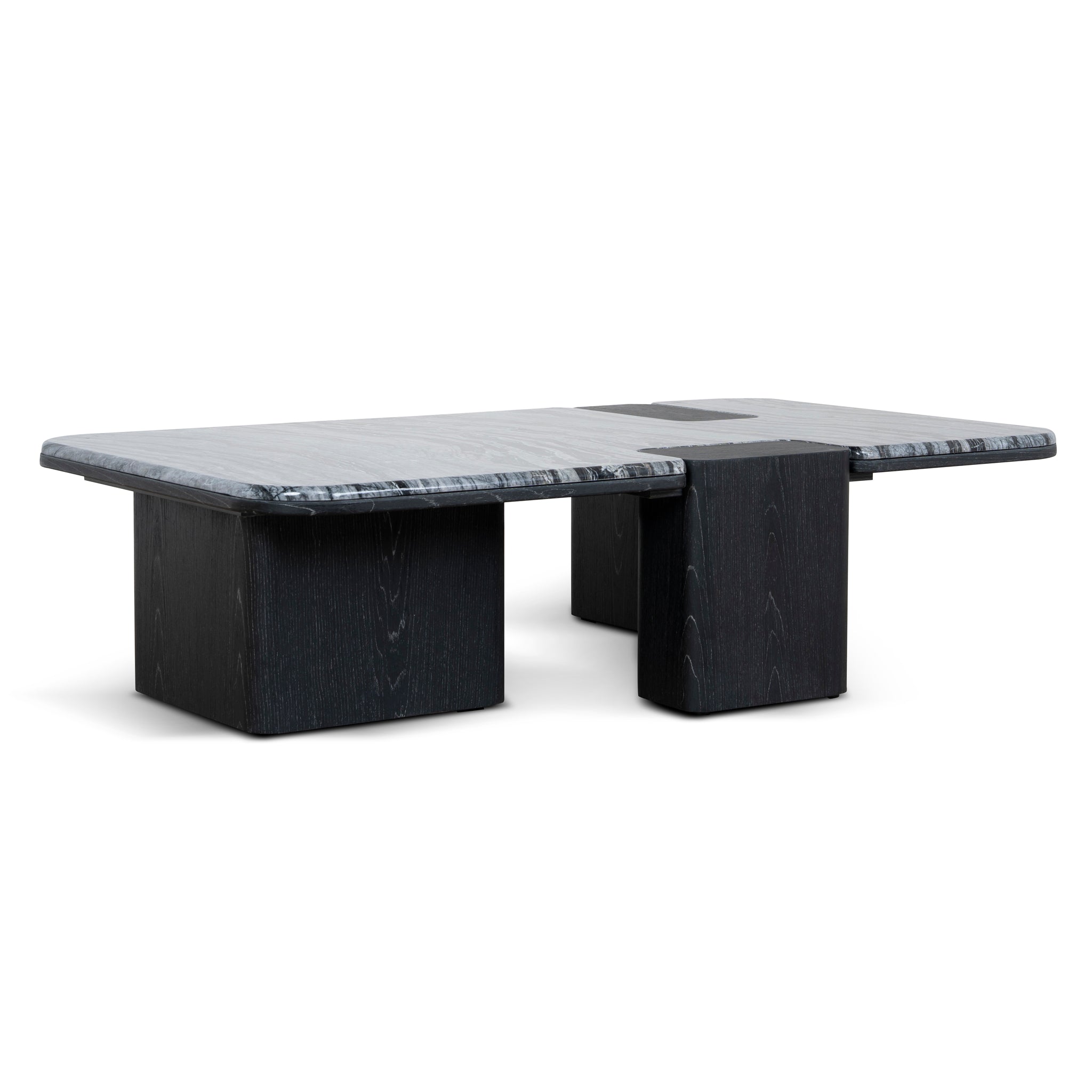 Velanova 1.2m Marble Coffee Table - Black Coffee Table Mika-Core
