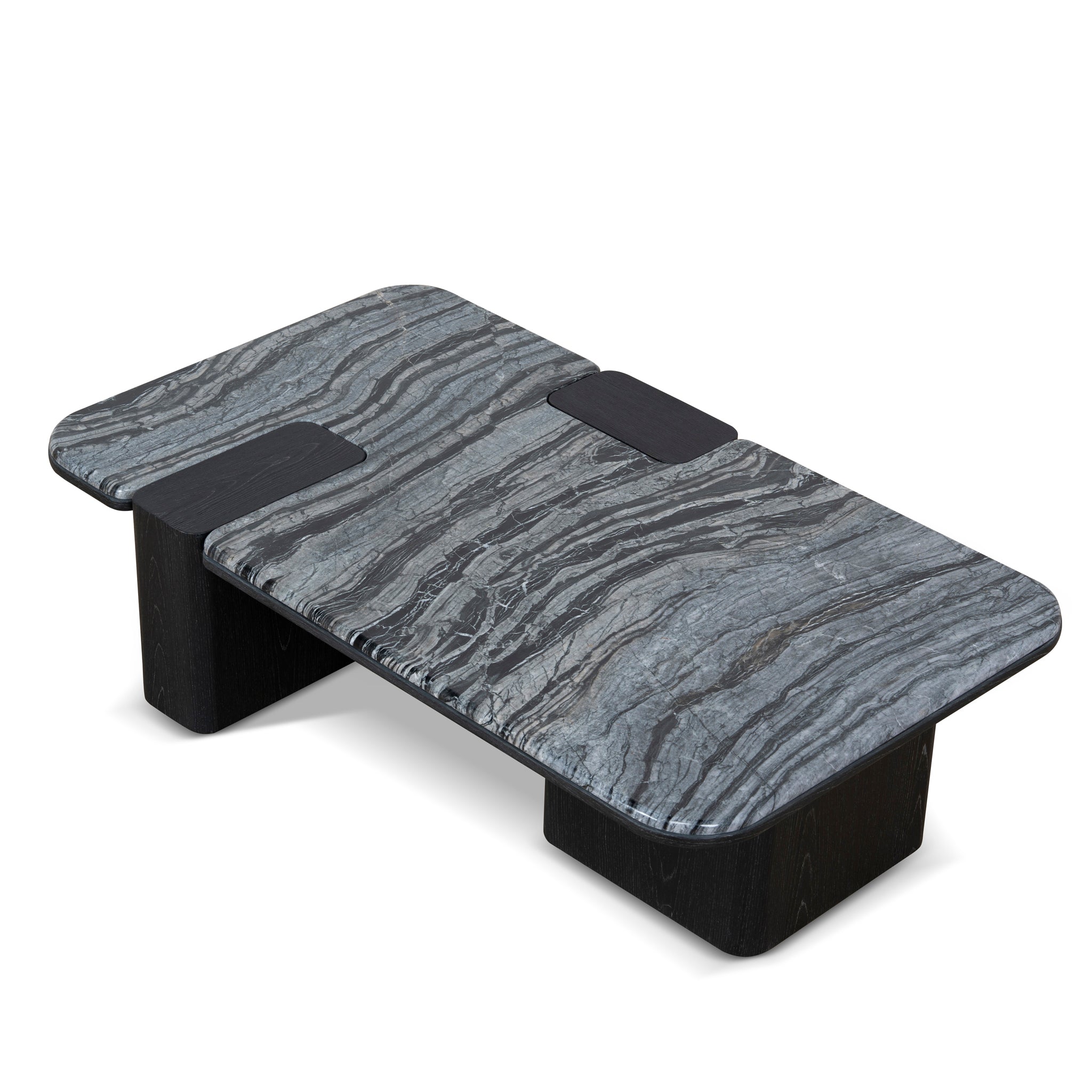 Velanova 1.2m Marble Coffee Table - Black Coffee Table Mika-Core