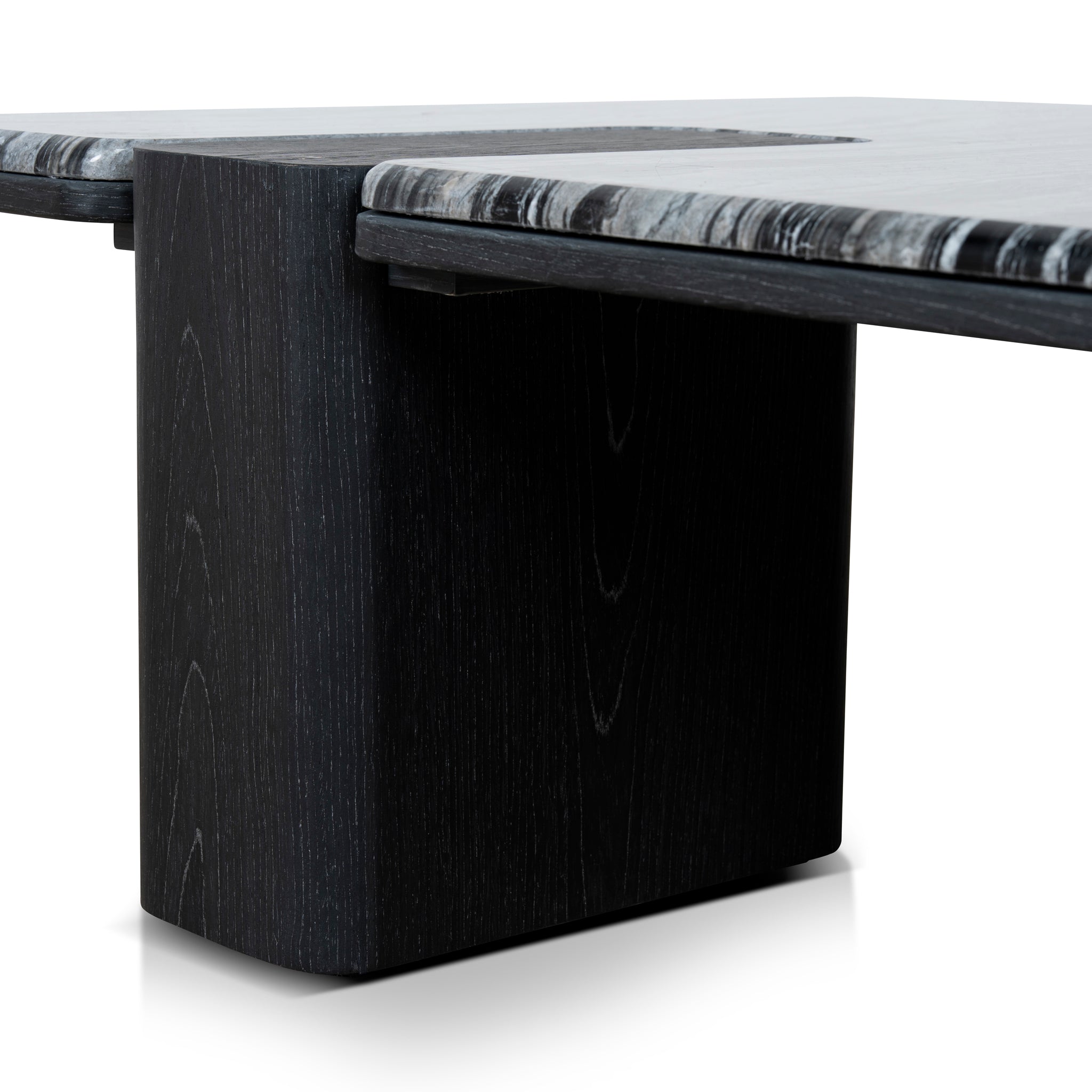 Velanova 1.2m Marble Coffee Table - Black Coffee Table Mika-Core