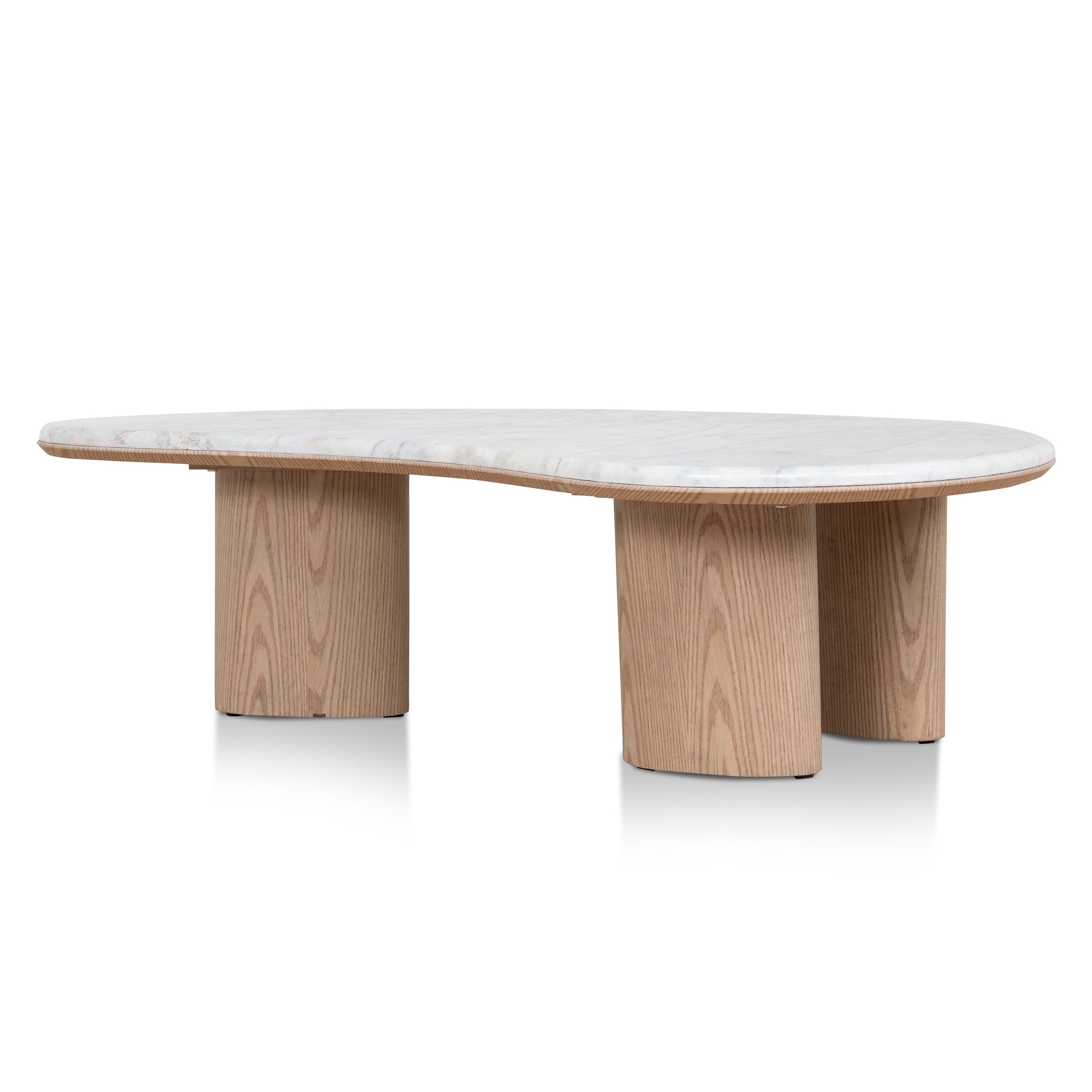 Ex Display - Zalino 1.1m Marble Coffee Table - Natural Coffee Table Mika-Core