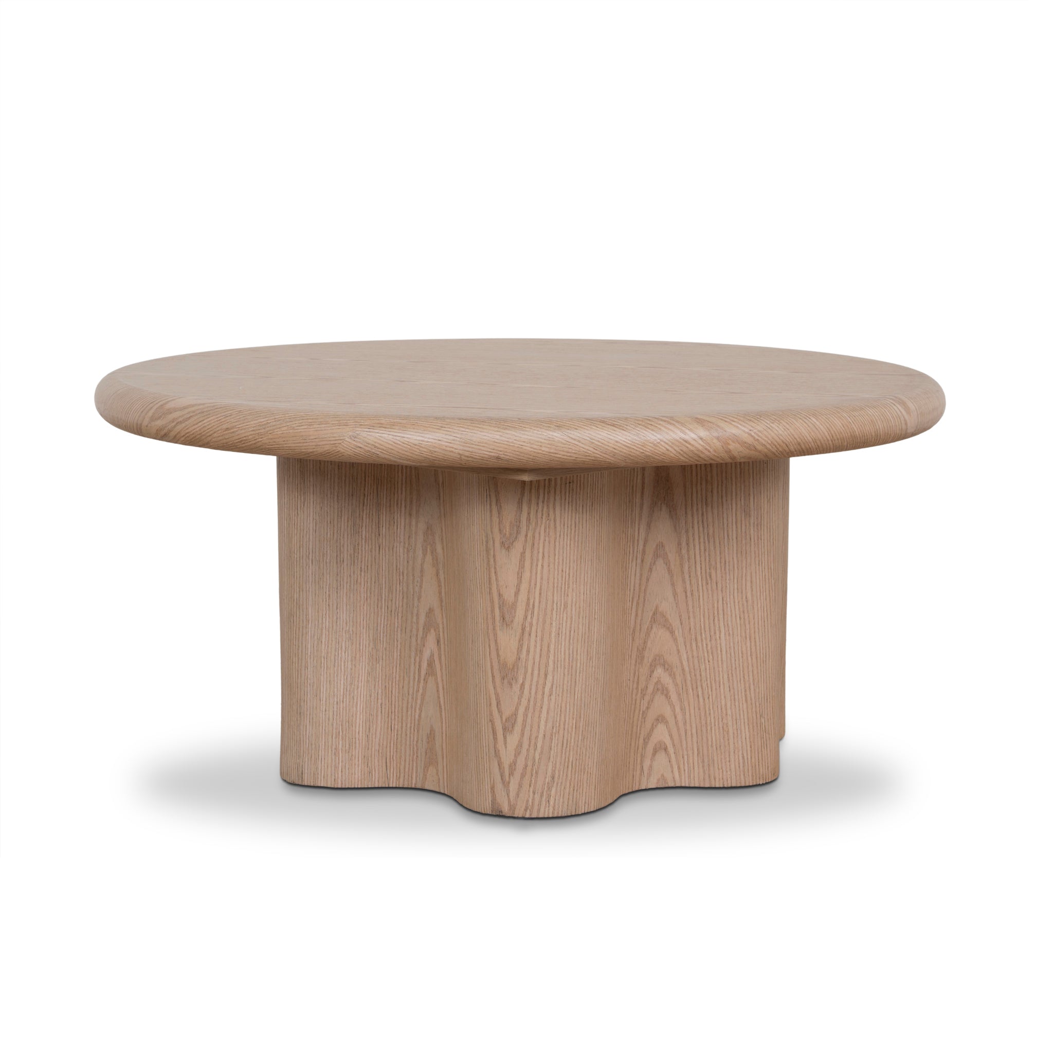 Ex Display - Florra 80cm Round Coffee Table - Natural Coffee Table Mika-Core