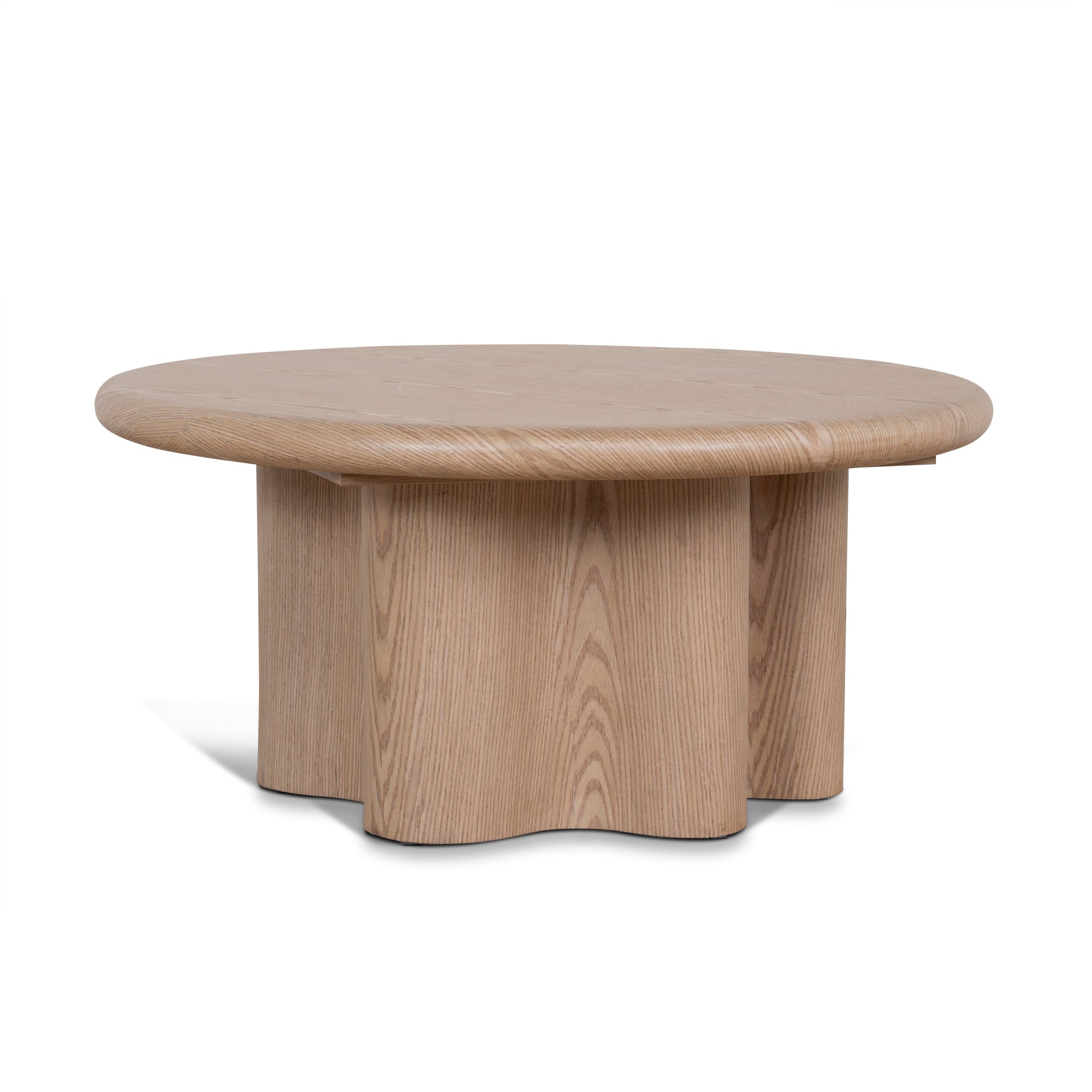 Ex Display - Florra 80cm Round Coffee Table - Natural Coffee Table Mika-Core