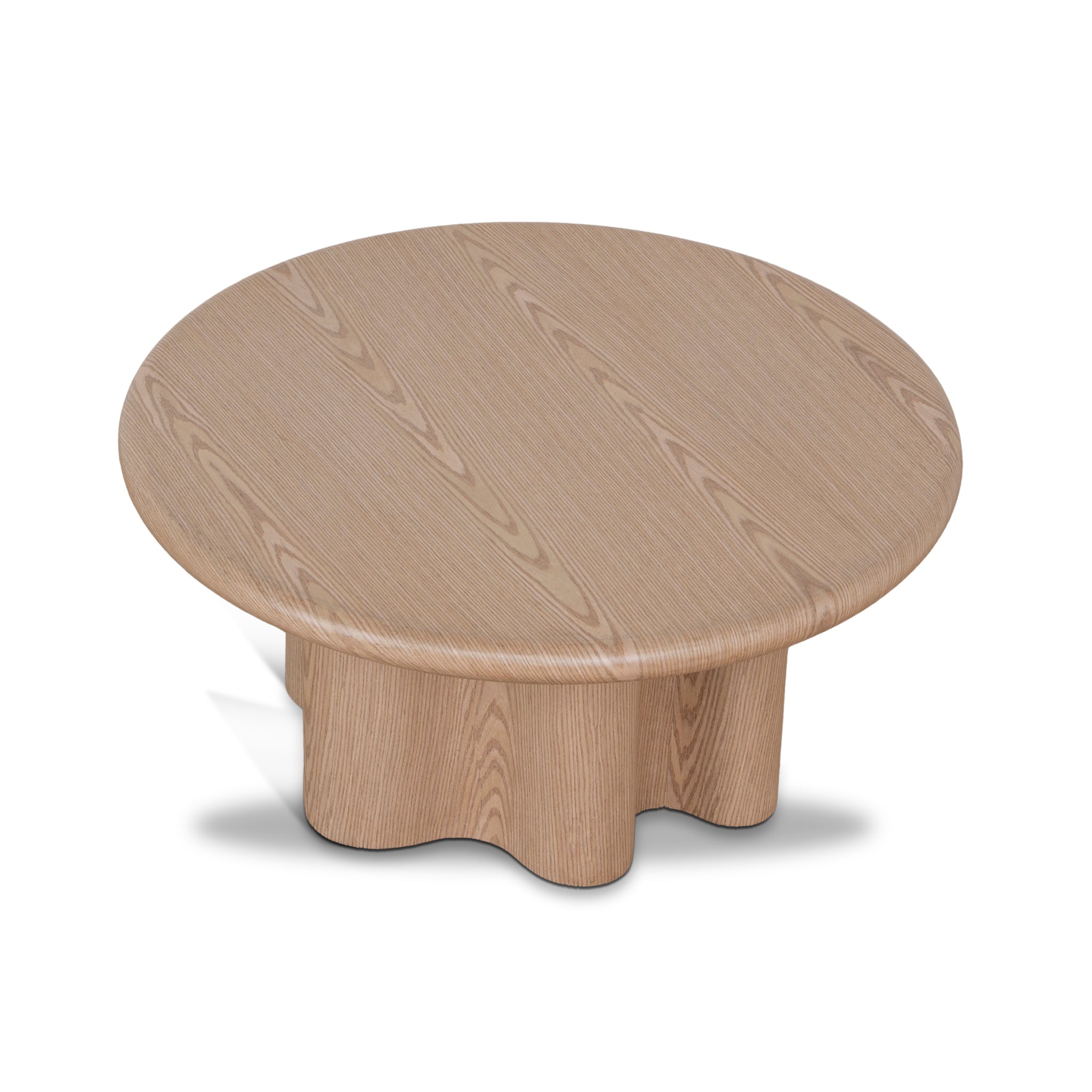 Ex Display - Florra 80cm Round Coffee Table - Natural Coffee Table Mika-Core
