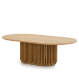 Arvena 1.3m Oval Coffee Table - Natural Coffee Table Cube Home-Core