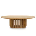 Arvena 1.3m Oval Coffee Table - Natural Coffee Table Cube Home-Core