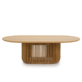 Arvena 1.3m Oval Coffee Table - Natural Coffee Table Cube Home-Core
