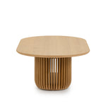 Arvena 1.3m Oval Coffee Table - Natural Coffee Table Cube Home-Core