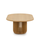 Arvena 1.3m Oval Coffee Table - Natural Coffee Table Cube Home-Core