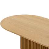 Arvena 1.3m Oval Coffee Table - Natural Coffee Table Cube Home-Core