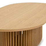 Arvena 1.3m Oval Coffee Table - Natural Coffee Table Cube Home-Core