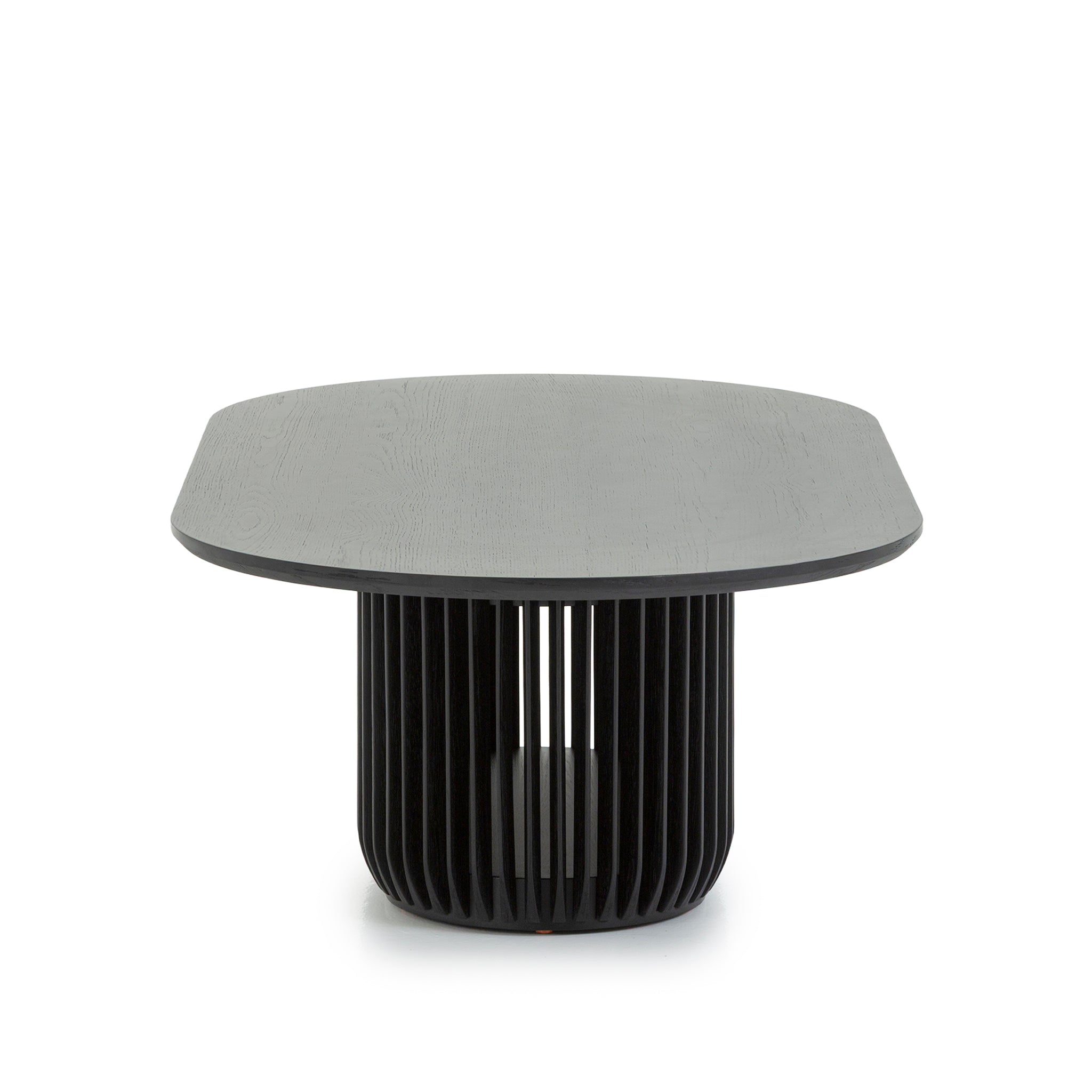 Arvena 1.3m Oval Coffee Table - Black Stain Coffee Table Cube Home-Core