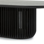 Arvena 1.3m Oval Coffee Table - Black Stain Coffee Table Cube Home-Core