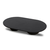 Monli 1.3m Elm Coffee Table - Full Black Coffee Table Nicki-Core