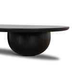 Monli 1.3m Elm Coffee Table - Full Black Coffee Table Nicki-Core