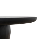 Monli 1.3m Elm Coffee Table - Full Black Coffee Table Nicki-Core