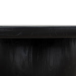 Monli 1.3m Elm Coffee Table - Full Black Coffee Table Nicki-Core