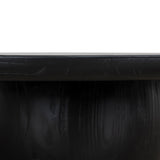 Monli 1.3m Elm Coffee Table - Full Black Coffee Table Nicki-Core