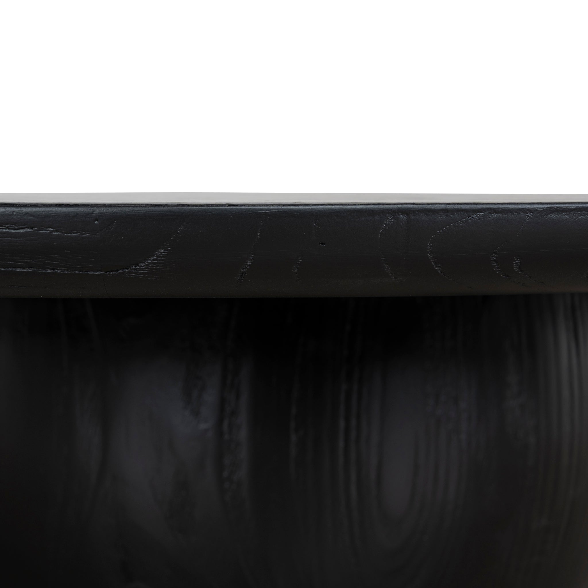 Monli 1.3m Elm Coffee Table - Full Black Coffee Table Nicki-Core