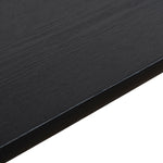 Monli 1.3m Elm Coffee Table - Full Black Coffee Table Nicki-Core