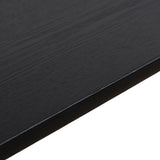 Monli 1.3m Elm Coffee Table - Full Black Coffee Table Nicki-Core