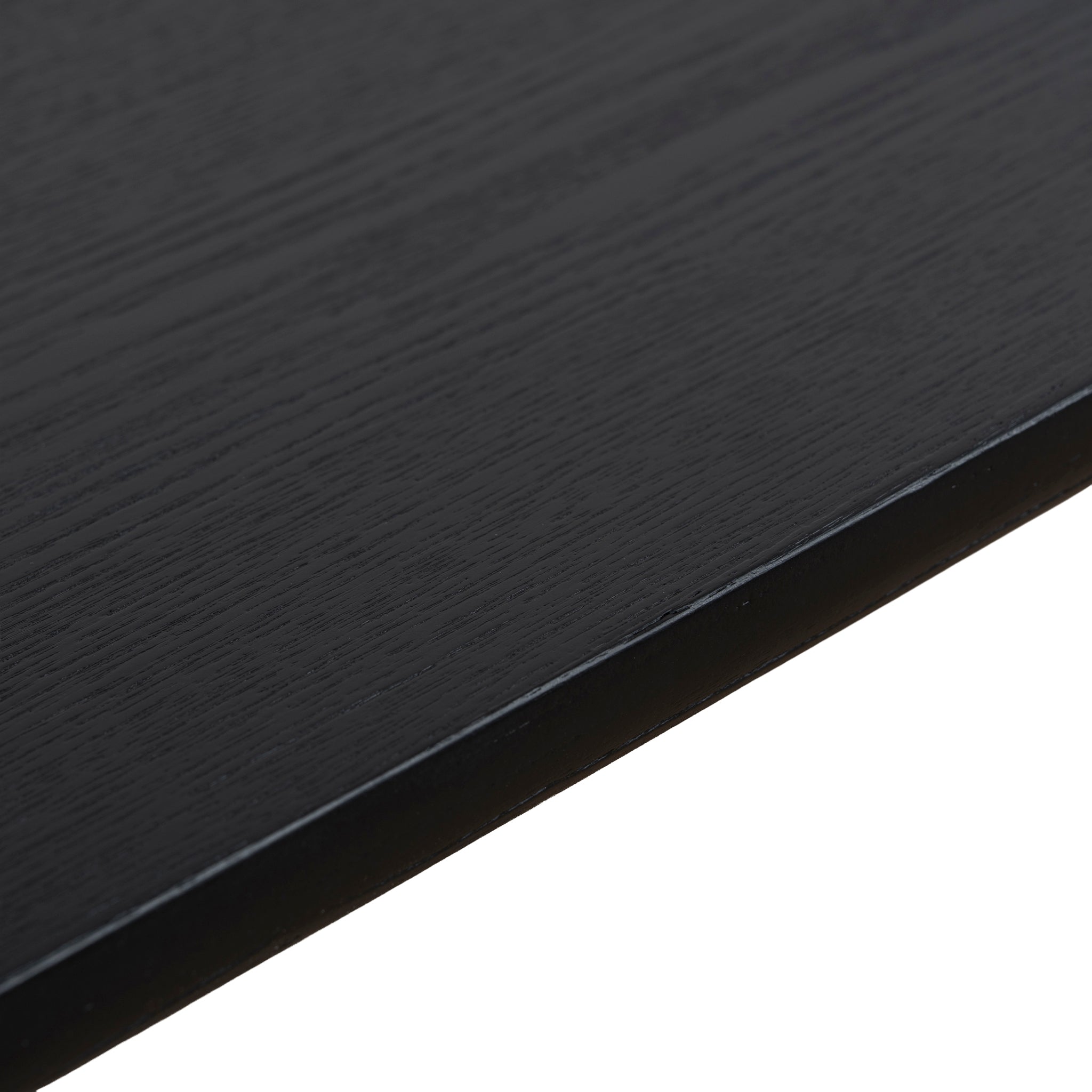 Monli 1.3m Elm Coffee Table - Full Black Coffee Table Nicki-Core