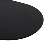 Monli 1.3m Elm Coffee Table - Full Black Coffee Table Nicki-Core