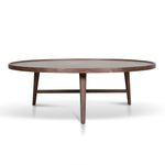 Brenda 1.1m Wooden Round Coffee Table - Walnut Coffee Table Century-Core