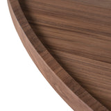 Brenda 1.1m Wooden Round Coffee Table - Walnut Coffee Table Century-Core