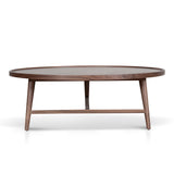 Brenda 1.1m Wooden Round Coffee Table - Walnut Coffee Table Century-Core